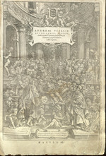 Andreas Vesalius' <i>De humani corporis fabrica librorum</i>, title page