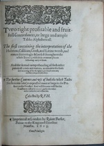 Title page of Herrey's concordance
