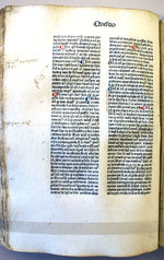 incunabulum of Thomas Aquinas's Summa Theologica, printed in 1477 in Venice