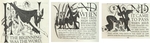 three decorated initials from the Eric Gill Four Gospels, Golden Cockerel Press, 1931