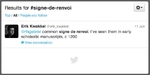 Screenshot of #signe-de-renvoi tweet, from Erik Kwakkel on Twitter, 11 June 2013