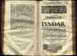 Cowley annotates his translation of Pindar (text with header)