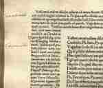 Pilcrow and manicule from Terence 1499