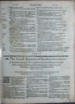 First page of the second of Herrey's concordances